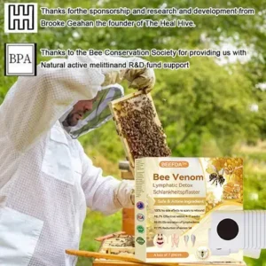 BEEFDA TM Bee Venom Lymphatic Detox Health Patch